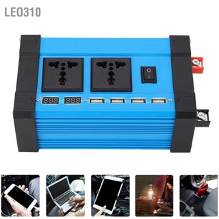 Leo310 อินเวอร์เตอร์ไฟฟ้า 500W Dc12V เป็น Ac220V หน้าจอ Lcd 4Usb 4.2A