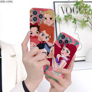 Compatible With iPhone 11 8 7 X XS XR Max SE Pro Plus + 2022 2020 เคสไอโฟน สำหรับ Case Cartoon Disney Princess เคส เคสโทรศัพท์ เคสมือถือ Full Cover Hard Phone Cases Casing