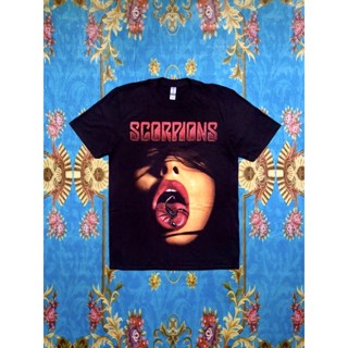 พร้อมส่ง ผ้าฝ้ายบริสุทธิ์ 🎸SCORPIONS เสื้อวง Scorpions สินค้านำเข้า ลิขสิทธิ์แท้ T-shirt