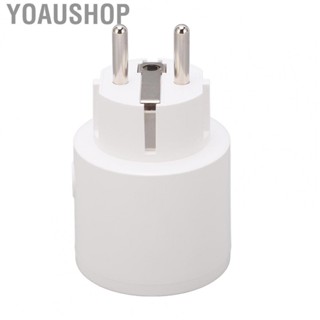 Yoaushop Smart Plug  Timing Control Support Voice Control BT  Outlet Socket for Tuya 10A 2 Pin EU