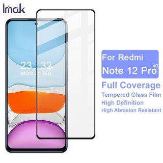 Original Imak Redmi Note 12 Pro 4G กระจกนิรภัย กาวเต็ม ฟิล์มกันรอยหน้าจอ