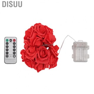 Disuu Rose Fairy Light Lamp String Red  Romantic Decorative Indoor String Light