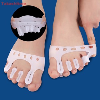 (Takashitree) Silicone Toe Corrector Separator Gel Bunion Spreader Pain Relief Unisex Hallux