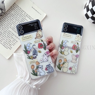 เคสโทรศัพท์มือถือแบบนิ่ม TPU กันกระแทก ลายแมวเพ้นท์สี สําหรับ Samsung Galaxy zflip1 2 zflip3 zflip4 zfold2 zfold3 zfold4