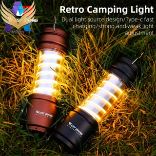 West BIKING โคมไฟ LED 400LM 2200mAh กันน้ํา ชาร์จ USB สําหรับตั้งแคมป์