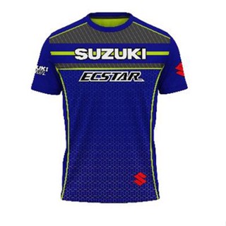 เสื้อยืด ลายทีมแข่ง Suzuki Sublimation Baju Microfiber Jersi Jersey Sublimation