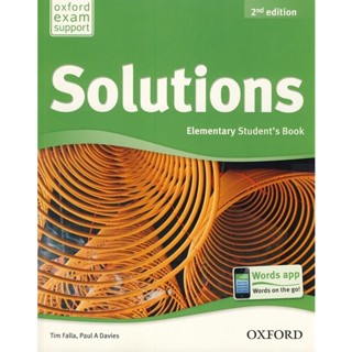 Bundanjai (หนังสือเรียนภาษาอังกฤษ Oxford) Solutions 2nd ED Elementary : Students Book (P)