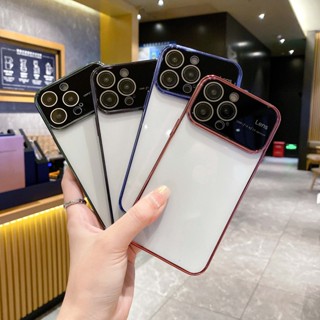 เคส iPhone 7 8 Plus Xs Max X XR 11 Pro Max IP 12 13 Pro Max ฟิล์มกระจก เลนส์ ป้องกัน นิ่ม TPU ใส เคสกันกระแทก สําหรับ iPhone 11 12 13 14 Pro Max เคสโทรศัพท์ ป้องกันเลนส์