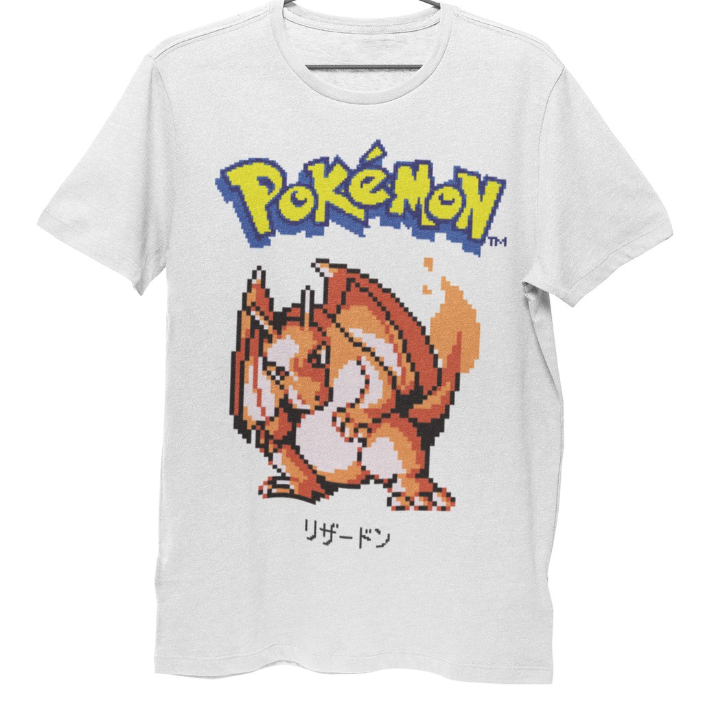 BEST QC คอตต้อนคอกลมเสื้อยืด Unisex รุ่น Pokemon Pixel Edition 1 T-Shirt สวยใส่สบายแบรนด์ Khepri 100