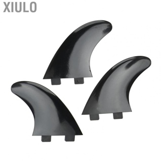 Xiulo Surfboard Fins  Replacement Durable Tri Fin Set Portable Easy To Install PVC 3Pcs  for Inflatable Surfboards for Longboard