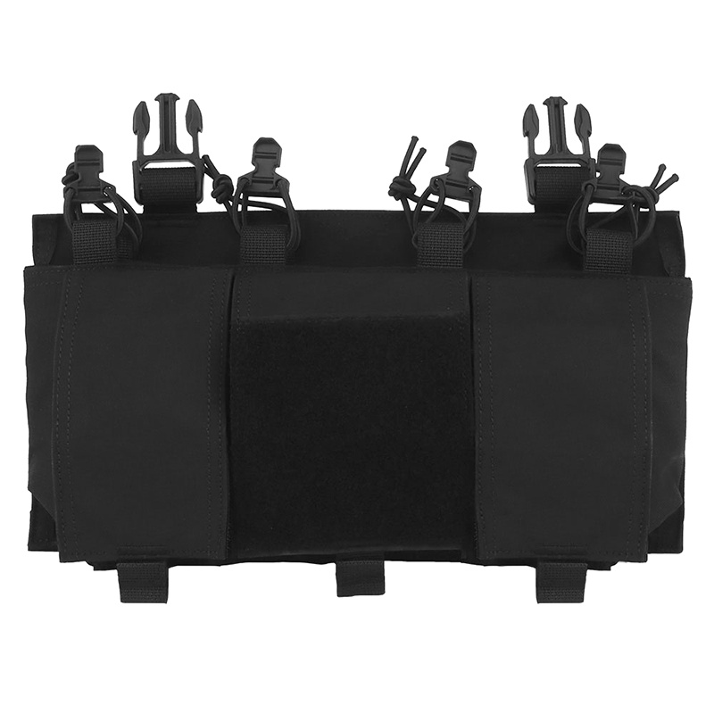 Idogear กระเป๋ายุทธวิธี Quad สําหรับแผงด้านหน้า 556 Mag Chest Rig พร้อมหัวเข็มขัด 25 มม. VE-78-ACC-02