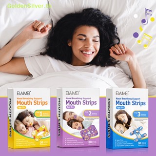 Goldensilver แผ่นสติกเกอร์เทปแปะปาก ปาก และจมูก ช่วยหายใจ สําหรับเด็ก 30 90 ชิ้น TH