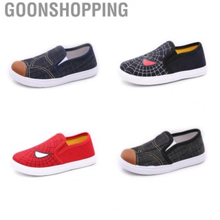 Goonshopping Children Canvas Shoes Soft Sole Breathable Strong Toughness Casual Slip On Shoes for Kids