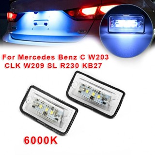 ⚡READYSTOCK⚡License Plate Lights Auto Exterior LED For Mercedes C-Class W203 Sedan