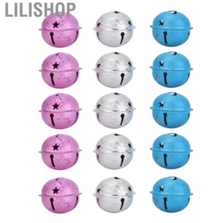 Lilishop Small Jingle Bells  Bright Colors 15 Pieces Jingle Bells  for Bag