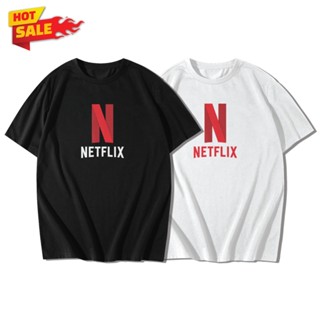 เวรเอ้ย  FASHION QBเสื้อยืดลาย Serie Movie NETFLIX เสื้อยืดแขนสั้นคอกลม Cotton 100% สกรีนลาย