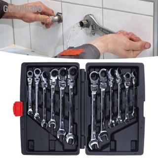 Gemini308 12 ชิ้น Ratcheting Wrench Set เครื่องมือ หัวเหล็กแบบยืดหยุ่น Ratchet Combination Spanner 72 ฟัน