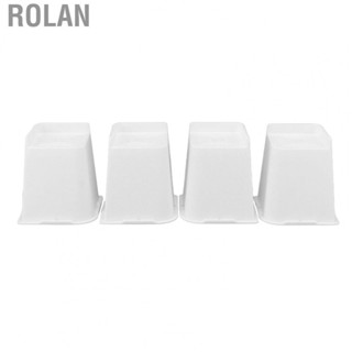 Rolan 4 Pcs Furniture Risers 6 Inch Raise Trapezoid L Shape Top  Slip Bed Sofa Risers Furniture Leg