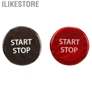 Ilikestore Ignition Switch Button Cover Trim  Stylish Decoration Wearproof Push Start Button Cover Lightweight  Scratch  for Car