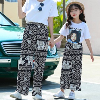 🐇Jenny🐇 กางเกงเด็กลายช้าง กางเกงเด็กเนื้อผ้านุ่มลื่นใส่สบาย …