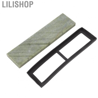 Lilishop 20x5x1.2cm 10000 Grit Kitchen Whetstone Natural Beryl with Base Sharpening Stone for Home  Sharpening Tool