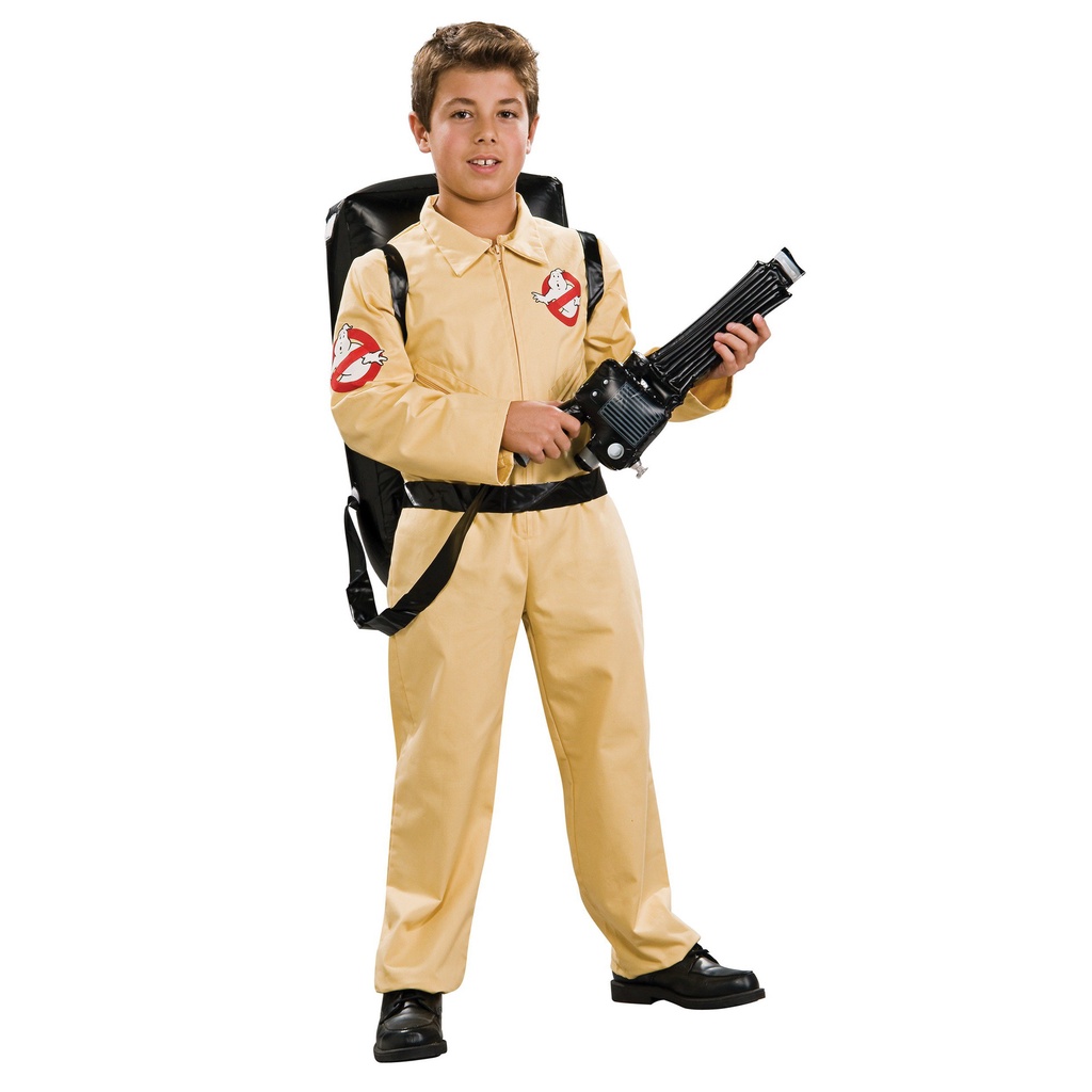 Ghostbusters Task Force Uniform ชุดคอสเพลย์ พร้อมปืน และกระเป๋าเป้ควอนตัม สําหรับฮาโลวีน