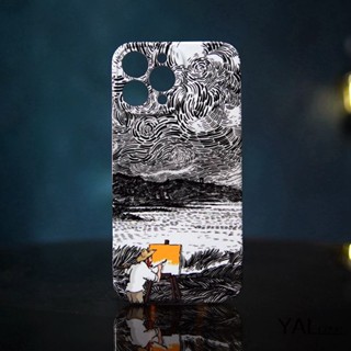 เคสโทรศัพท์มือถือแบบแข็ง กันกระแทก ลายการ์ตูนภาพวาดสีน้ํามัน Van Gogh สําหรับ Iphone 14promax 13promax 12promax 11promax