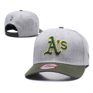 หมวกเบสบอล ปักลาย Oakland Athletics สามารถปรับได้ แฟชั่นสําหรับผู้ชาย และผู้หญิง