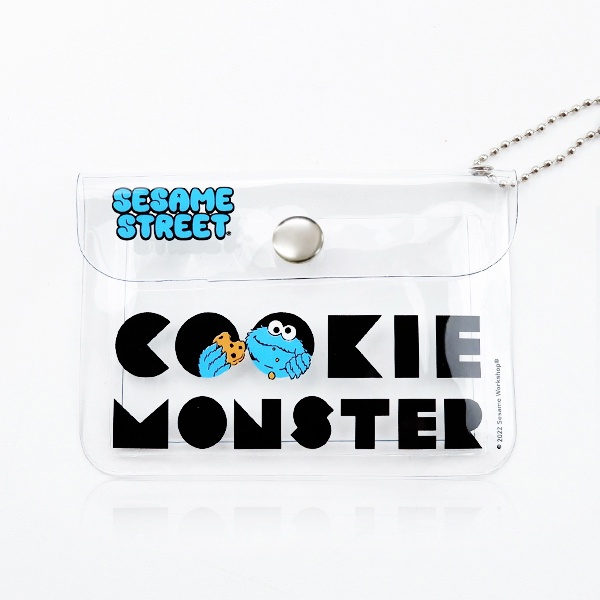 Se-ed (ซีเอ็ด) : SST-Sesame Street-Cookie Monster PVC Card Holder Pouch W11xH8 cm.