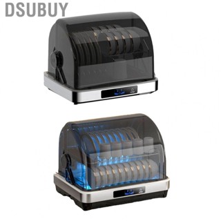 Dsubuy Dish Drying Cabinet Kitchen Drain Rack with Lid Digital Display Desktop  Holder for Bowl 38L