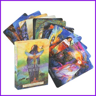 ทํานายสํารับทํานาย 44-53pcs Psychic Card Tarot Card Sacred Earth Oracle Deck Entertainment Party Board Game Orac