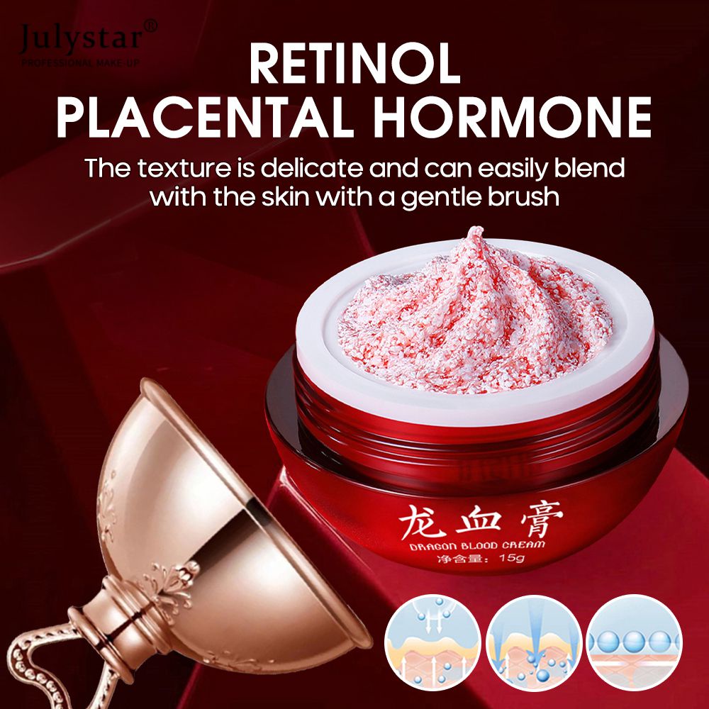 JULYSTAR Retinol Placenta ครีมเลือดมังกร Royal Dragon Blood Face Cream ครีมทาหน้า Retinol Ready Stock Moisturizing And Whitening Skincare