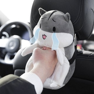 Gathered Guest Tissue Box for Car Creative Plush Hamster Doll Tissue Box Cute Car Tissue Box Household RTC7