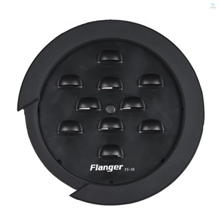 Flanger FS-08 ฝาครอบช่องเสียงกีตาร์ สีดํา สําหรับกีตาร์อะคูสติก EQ