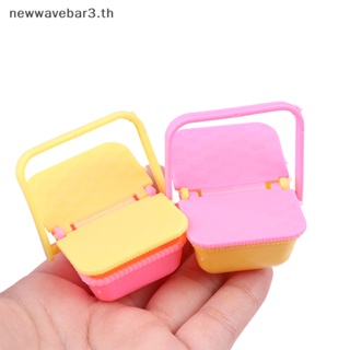 {NEW3} ตะกร้าช้อปปิ้งพลาสติกจิ๋ว 1:12 สุ่มสี สําหรับบ้านตุ๊กตา 2 ชิ้น {newwavebar3.th}