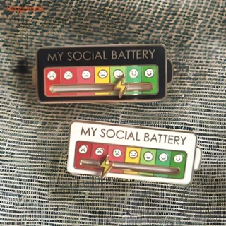 [largelook] Social pin - My social เข็มกลัด ปกเสื้อ สร้างสรรค์ อารมณ์เคลือบฟัน สนุก