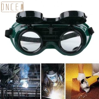【ONCEMOREAGAIN】Welding Safety Glasses Dark Green Durability Flip Up Glasses Polyurethane