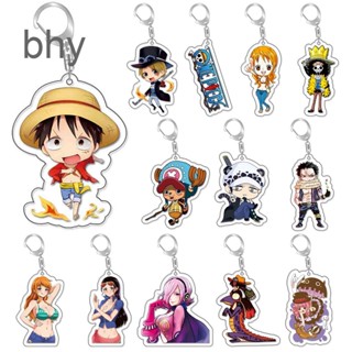 Bhy คลาสสิก อะนิเมะ One Piece พวงกุญแจสะสม สุดเท่ ลูฟี่ โซโร ซานจิ น่ารัก การ์ตูน พวงกุญแจ เครื่องประดับ ของขวัญ