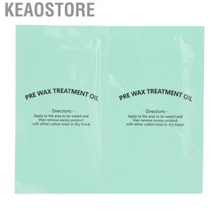 Keaostore Pre Wax Hair  Wipe  Natural Ingredients Clean 2pcs Green  for Moisturizing Skin Effect