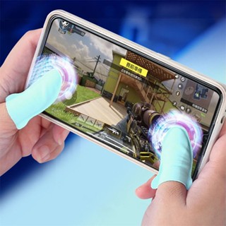 ผ้าคลุมนิ้วมือ กันลื่น ป้องกันเหงื่อ แบบบางพิเศษ สําหรับเล่นเกม
