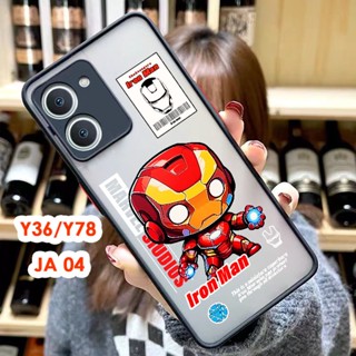 มี13ลาย เคสโทรศัพท์ ตรงรุ่น สำหรับ VIVO V29/Y27 4G/Y27 5G/Y36 / Y78 เคสกันกล้อง เคสกันกระแทก ขอบสีผิวด้าน เคสขอบนิ่ม JA