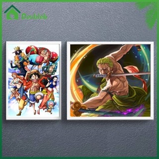 【Doub X ✮ชุดปักครอสติช ผ้าฝ้าย 18CT พิมพ์ลาย One Piece ✮