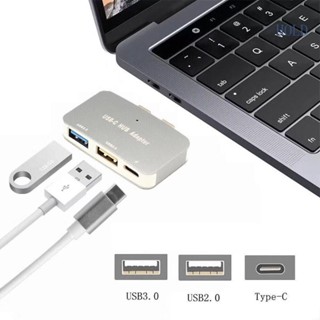 Ace ฮับแปลง USB-C ตัวผู้ เป็นตัวเมีย แบบคู่ Type C ตัวผู้ เป็น USB3 0 ตัวเมีย แบบพกพา