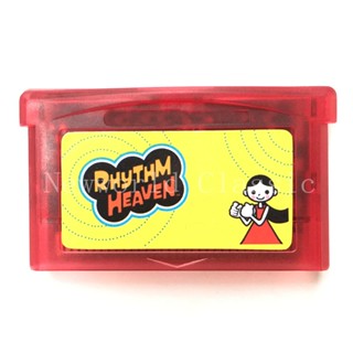 Rhythm Heaven ตลับเกมคอนโซลวิดีโอเกม แบบมือถือ เวอร์ชั่น US สําหรับ 32 Bit