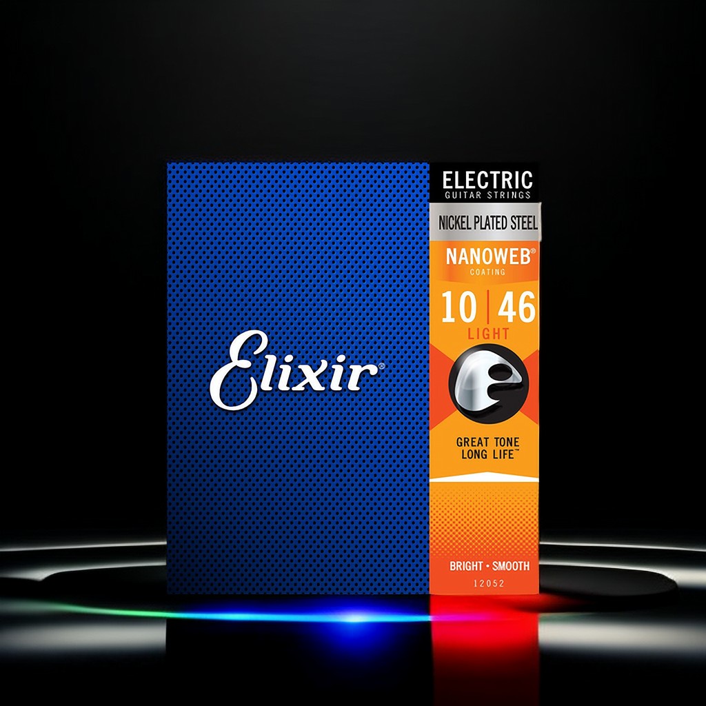Elixir 12052 สายกีตาร์ไฟฟ้าชุบนิกเกิล 010 .013 .017 .026 .036 .046 ทนทาน