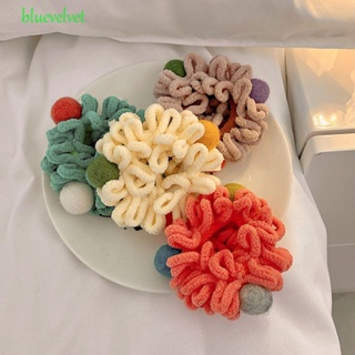 BLUEVELVET Bluevelvet ผ้าขนหนู ผ้าม็อบ Scrunchies สร้างสรรค์ ย้อนยุค ที่เรียบง่าย เครื่องประดับผม ที่คาดผม ที่คาดผม ที่คาดผม ผู้หญิง ยางรัดผม สไตล์เกาหลี