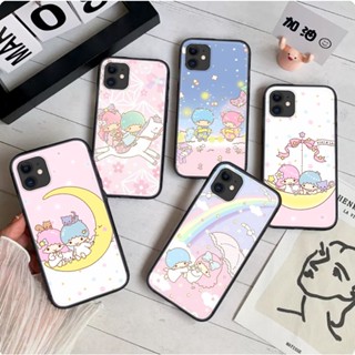 เคสโทรศัพท์มือถือ TPU แบบนิ่ม ลาย 222A sanrio little twin star สําหรับ iPhone SE 2020 12 Mini 13 Pro Max