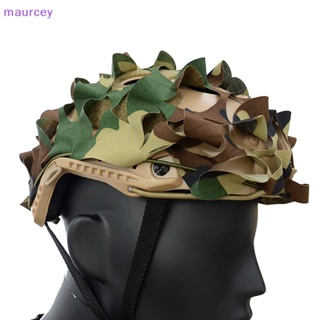 Maurcey Camo หมวกกันน็อค ผ้าไนล่อน แบบผูกเชือก อุปกรณ์เสริม TH