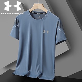 Under Armour เสื้อยืดแขนสั้น คอกลม ผ้าเรยอน แบบแห้งเร็ว เหมาะกับฤดูร้อน สไตล์สปอร์ต