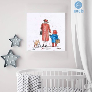 [Noel.th] ภาพวาดปักเพชร ทรงกลม ลาย The Queen of England Paddington Bear 5D DIY